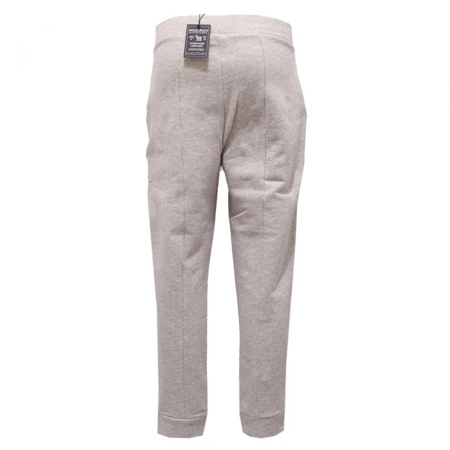 1151K  pantalone tuta donna WOOLRICH grey heavy cotton trouser sweatpant woman