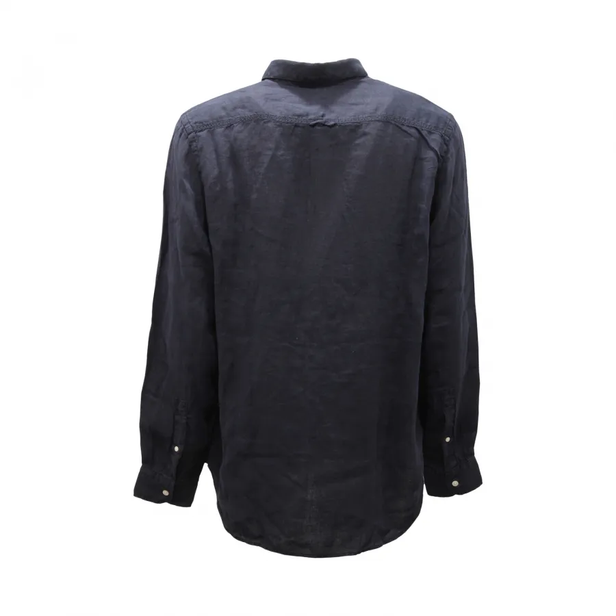 1279AS camicia uomo WOOLRICH man linen shirt blue