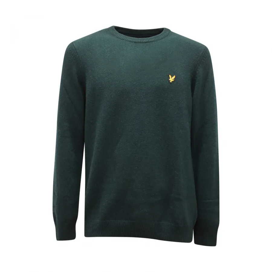 2182AV MAGLIONE UOMO LYLE&SCOTT MAN WOOL BLEND SWEATER GREEN