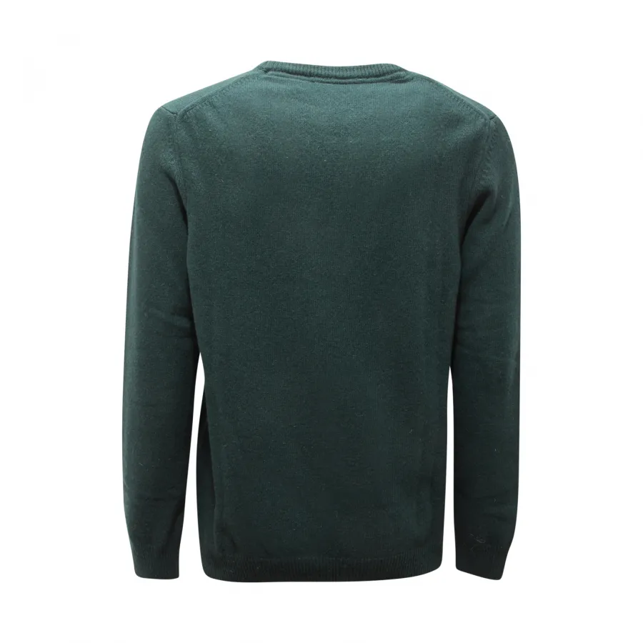 2182AV MAGLIONE UOMO LYLE&SCOTT MAN WOOL BLEND SWEATER GREEN