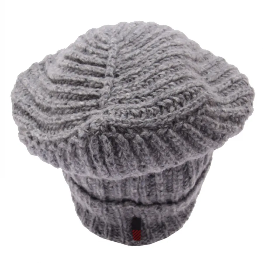 4518AC cuffia donna WOOLRICH grey wool hat woman