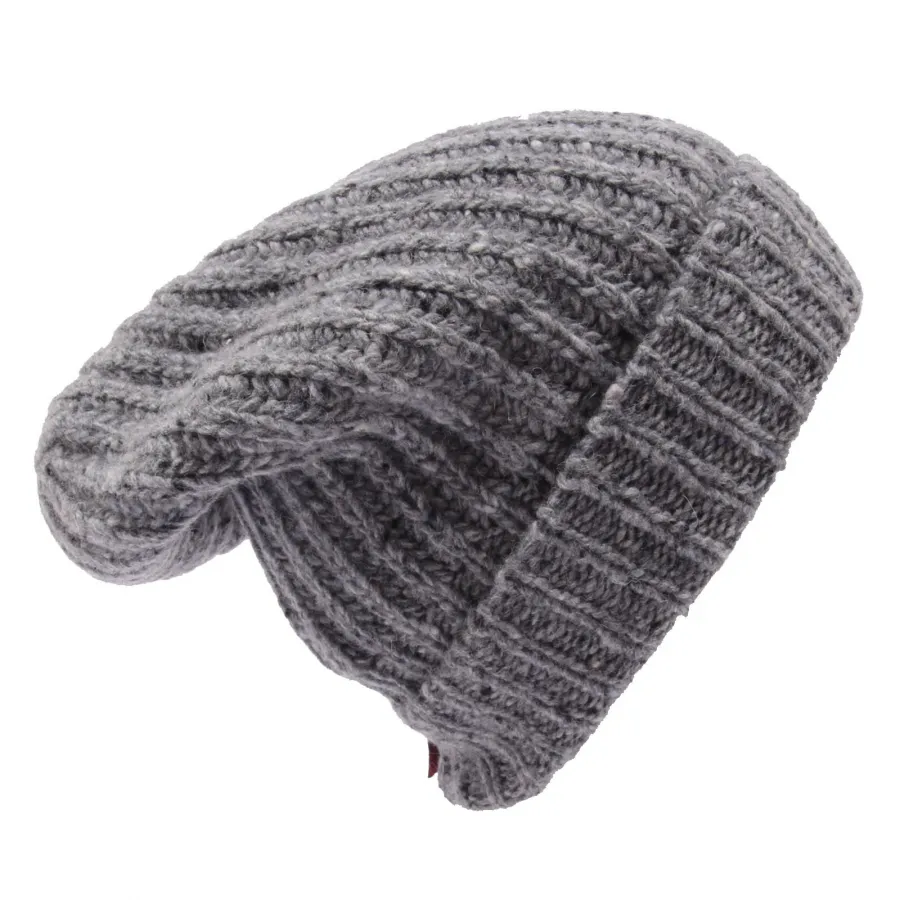 4518AC cuffia donna WOOLRICH grey wool hat woman