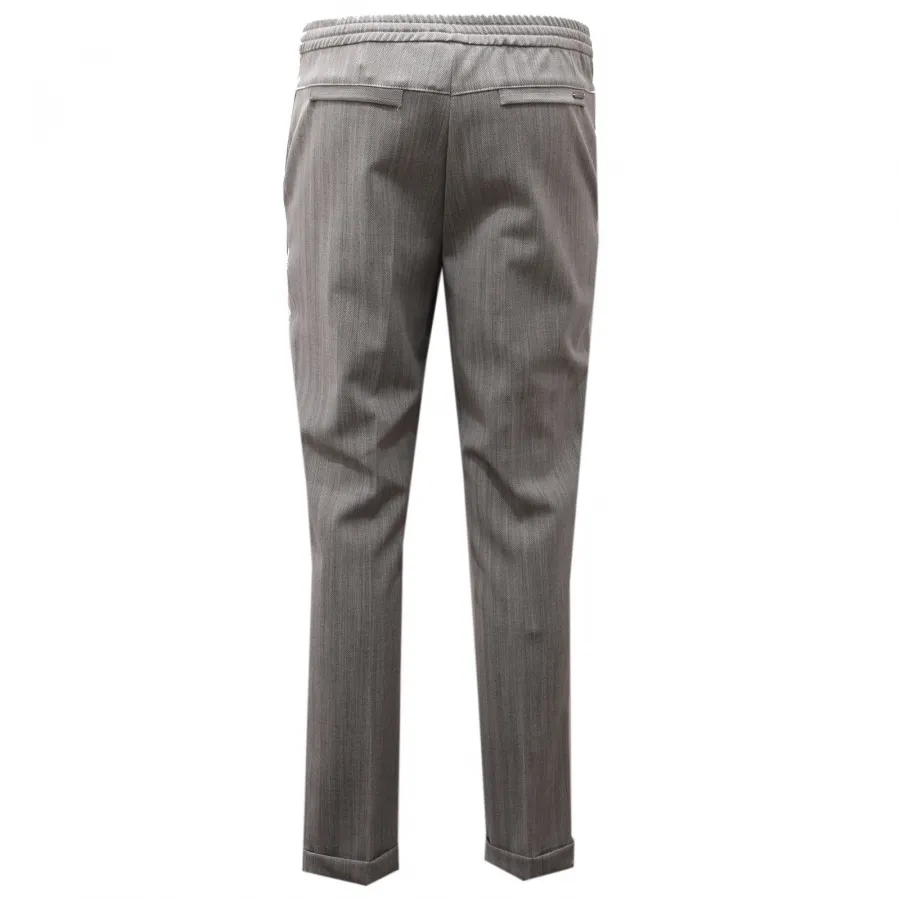4861AE pantalone donna WOOLRICH comfort flannel grey trouser woman