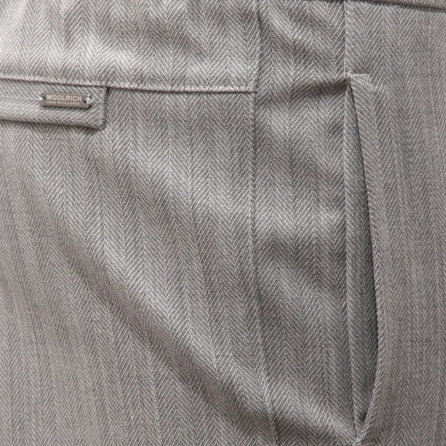 4861AE pantalone donna WOOLRICH comfort flannel grey trouser woman