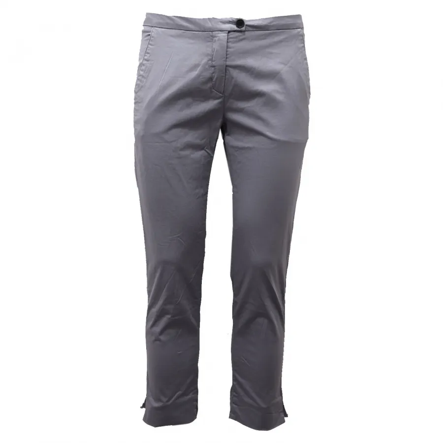 4944AD pantalone donna WOOLRICH light blue cotton trouser woman