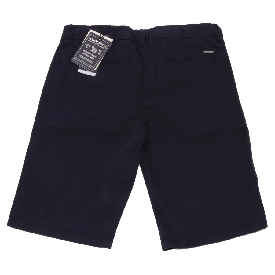 5135AB bermuda bimbo BOY WOOLRICH STRETCH blue garment dyed shorts kid
