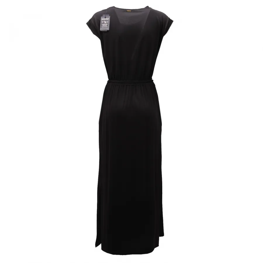 6004AD abito donna WOOLRICH black lyocell/cotton dress women