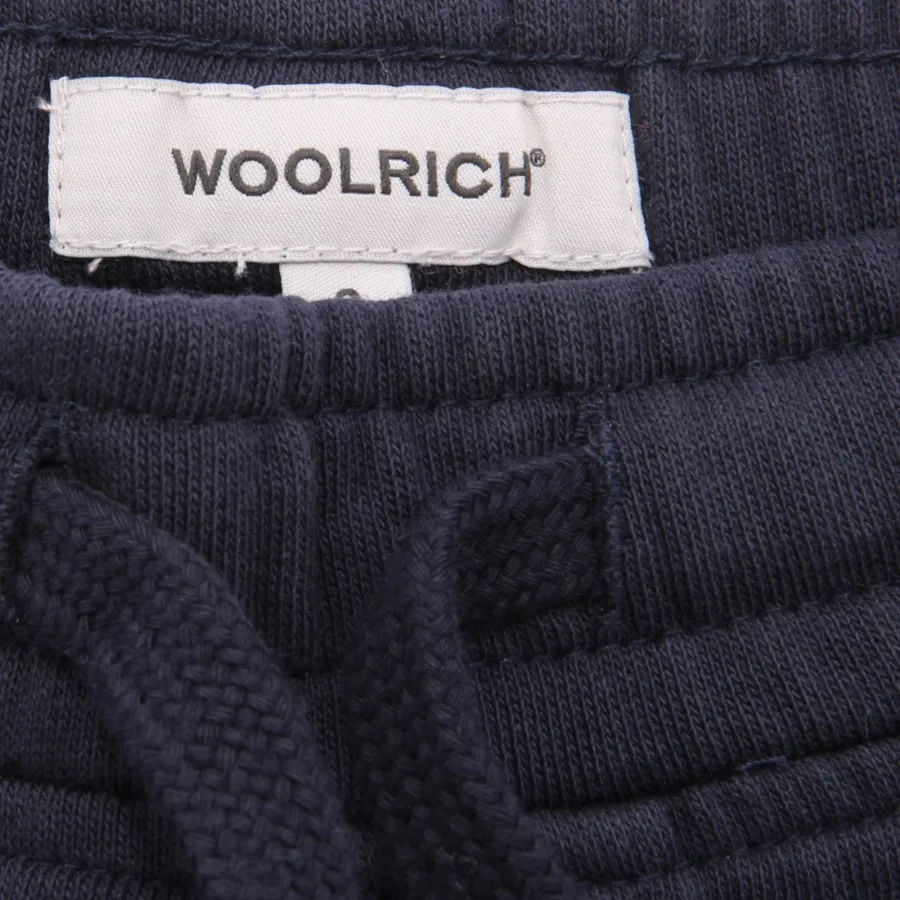 7785AH  bemuda tuta bimbo boy WOOLRICH blue cotton short kid
