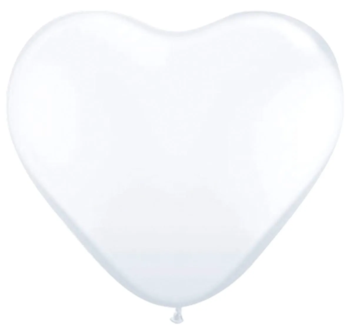 8 palloncini cuore bianco 30cm