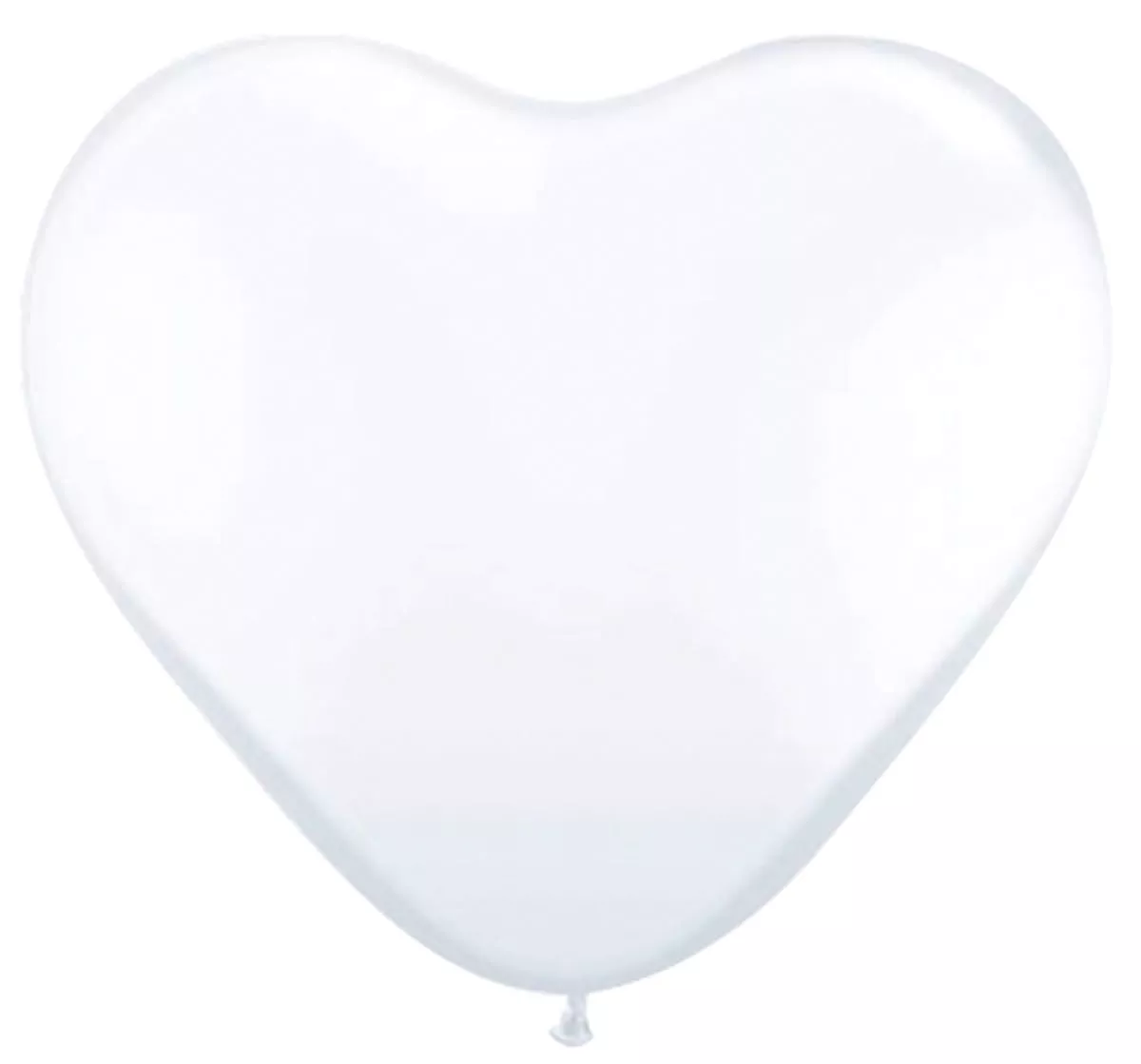 8 palloncini cuore bianco 30cm