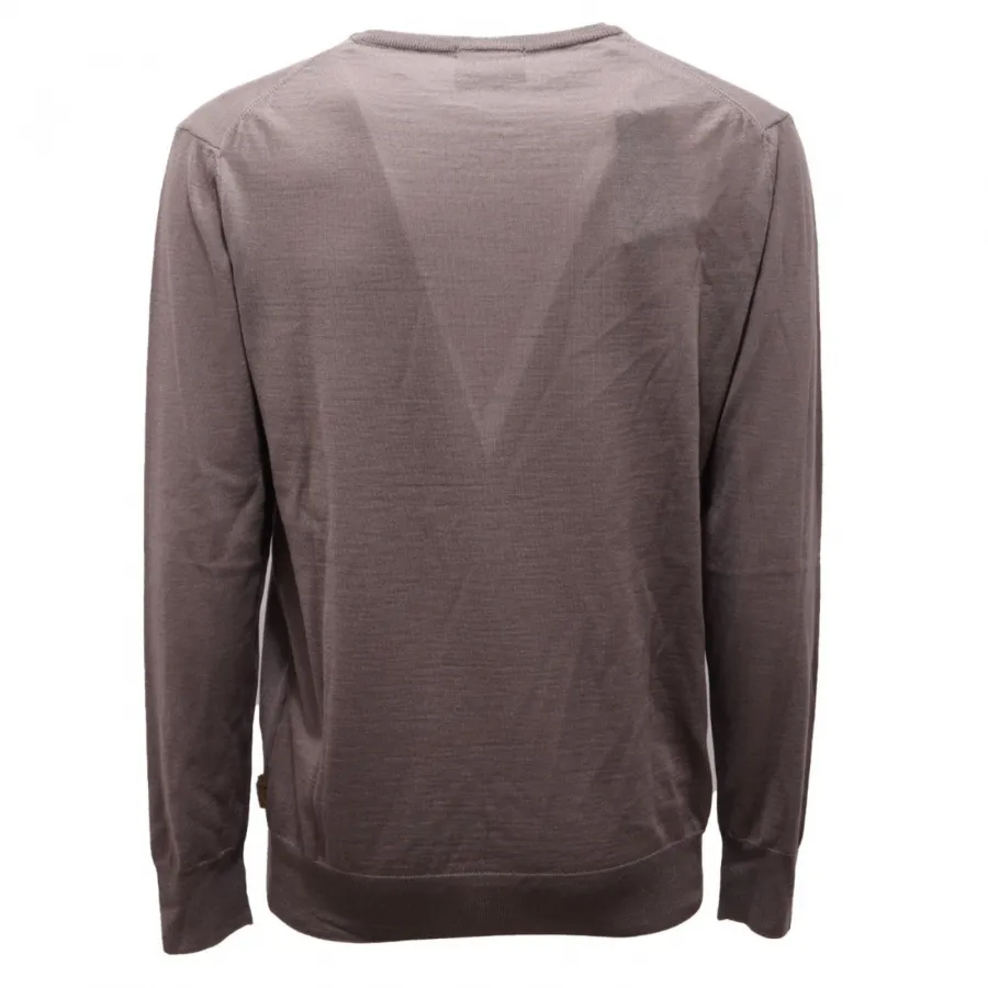 8951AI maglione uomo BEVERLY HILLS POLO CLUB man wool blend sweater grey