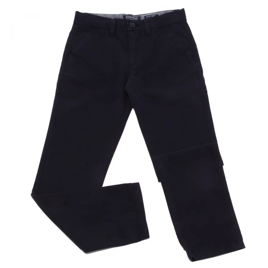 9179T pantalone bimbo WOOLRICH cotone blue cotton trouser boy