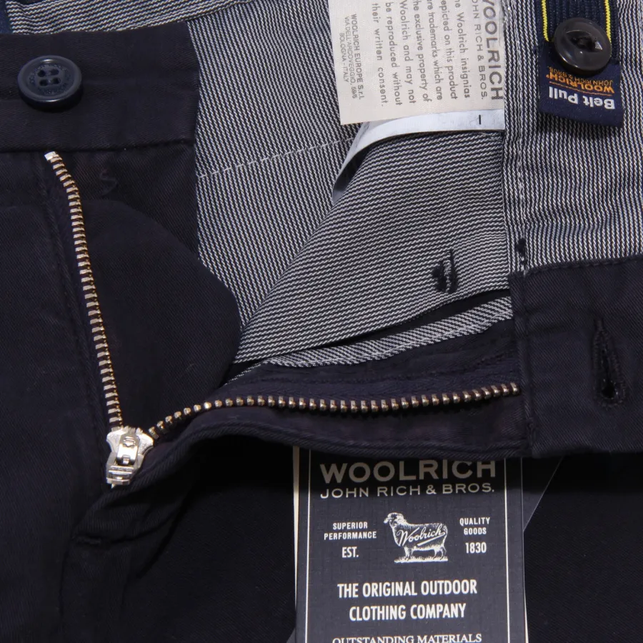9179T pantalone bimbo WOOLRICH cotone blue cotton trouser boy