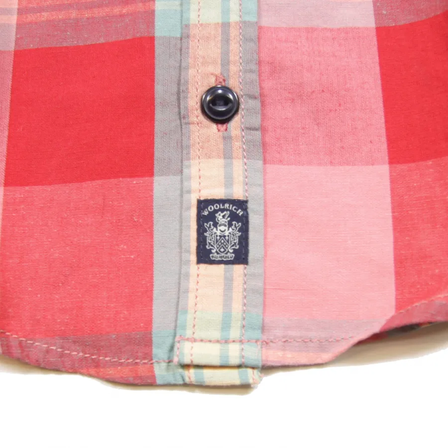 A0002 camicia madras bimbo WOOLRICH manica corta  t-shirts kids