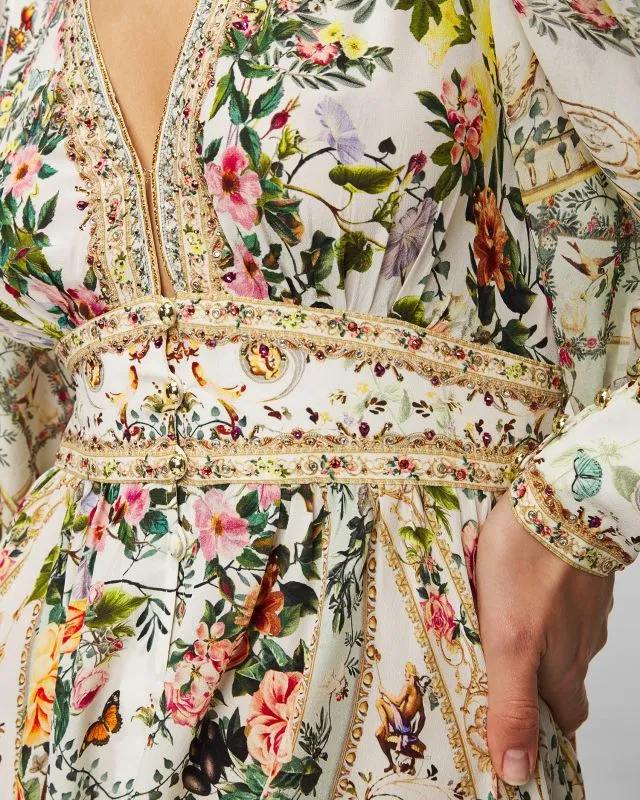 Abito lungo in seta da donna Camilla