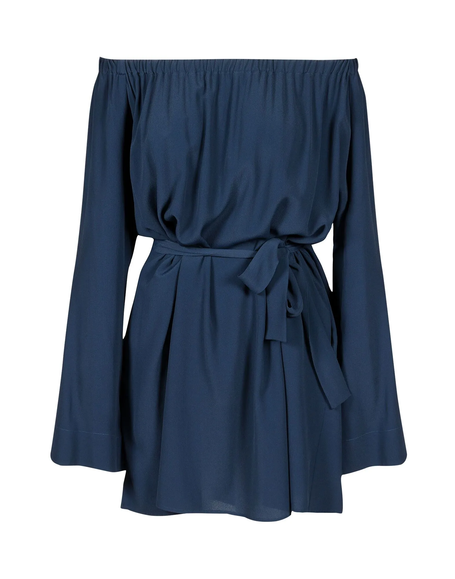 ABITO MINI "FOCA" BLU IN MISTO SETA