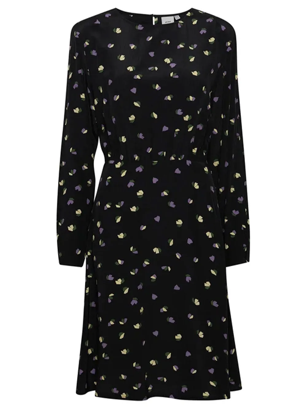 Abito nero donna con scollo tondo