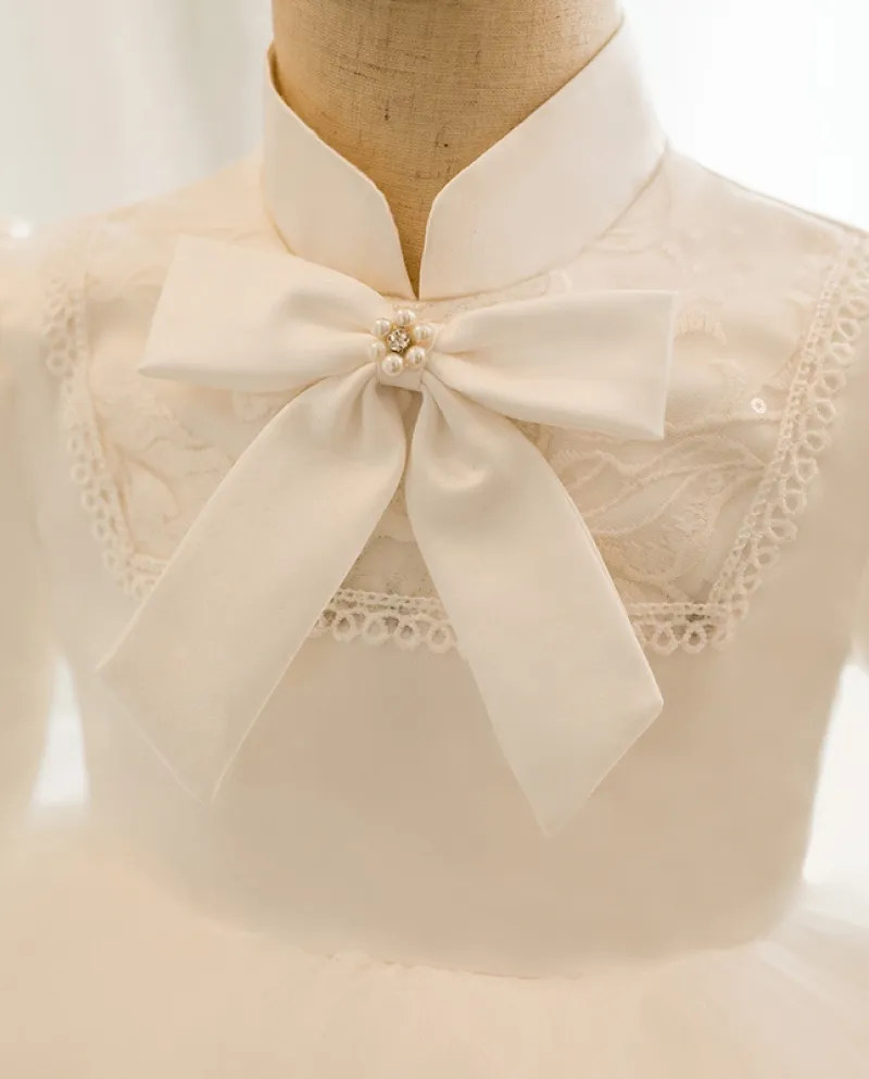 Abito per bambini Abito da ragazza di fiori Abito da principessa gonfio
