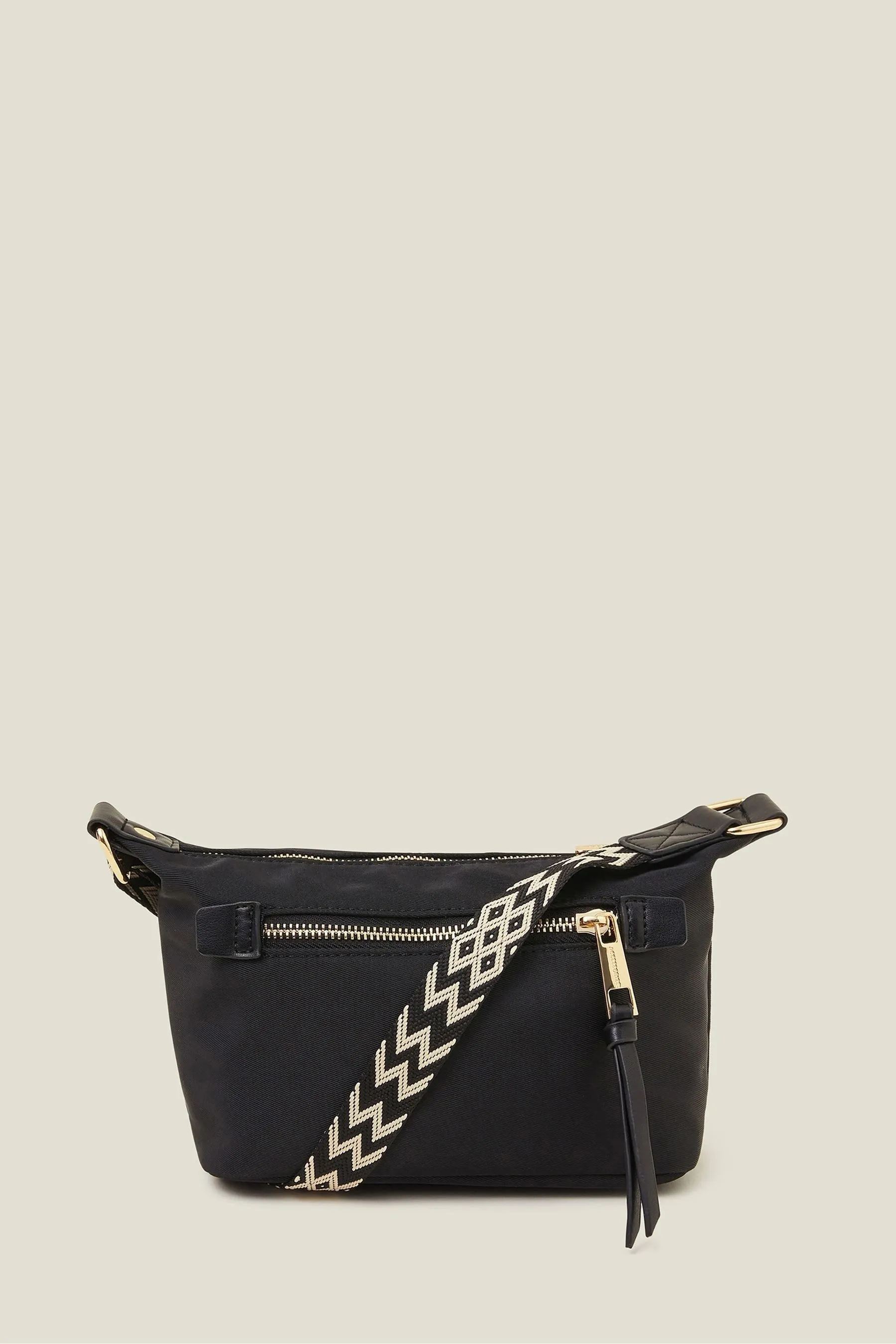 Accessorize - Borsa a tracolla con fasce in tela