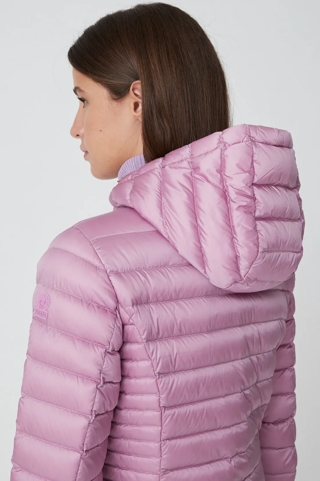 AGHATA – Lilac hooded down jacket