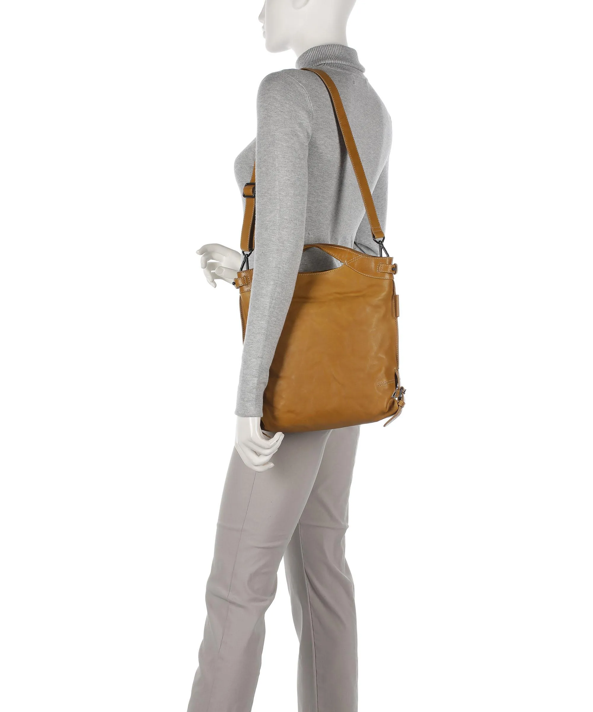  Aunts & Uncles Grandma's Luxury Club Mrs. Peach Crumble Borsa a zainetto pelle di vacchetta finemente grana giallo  