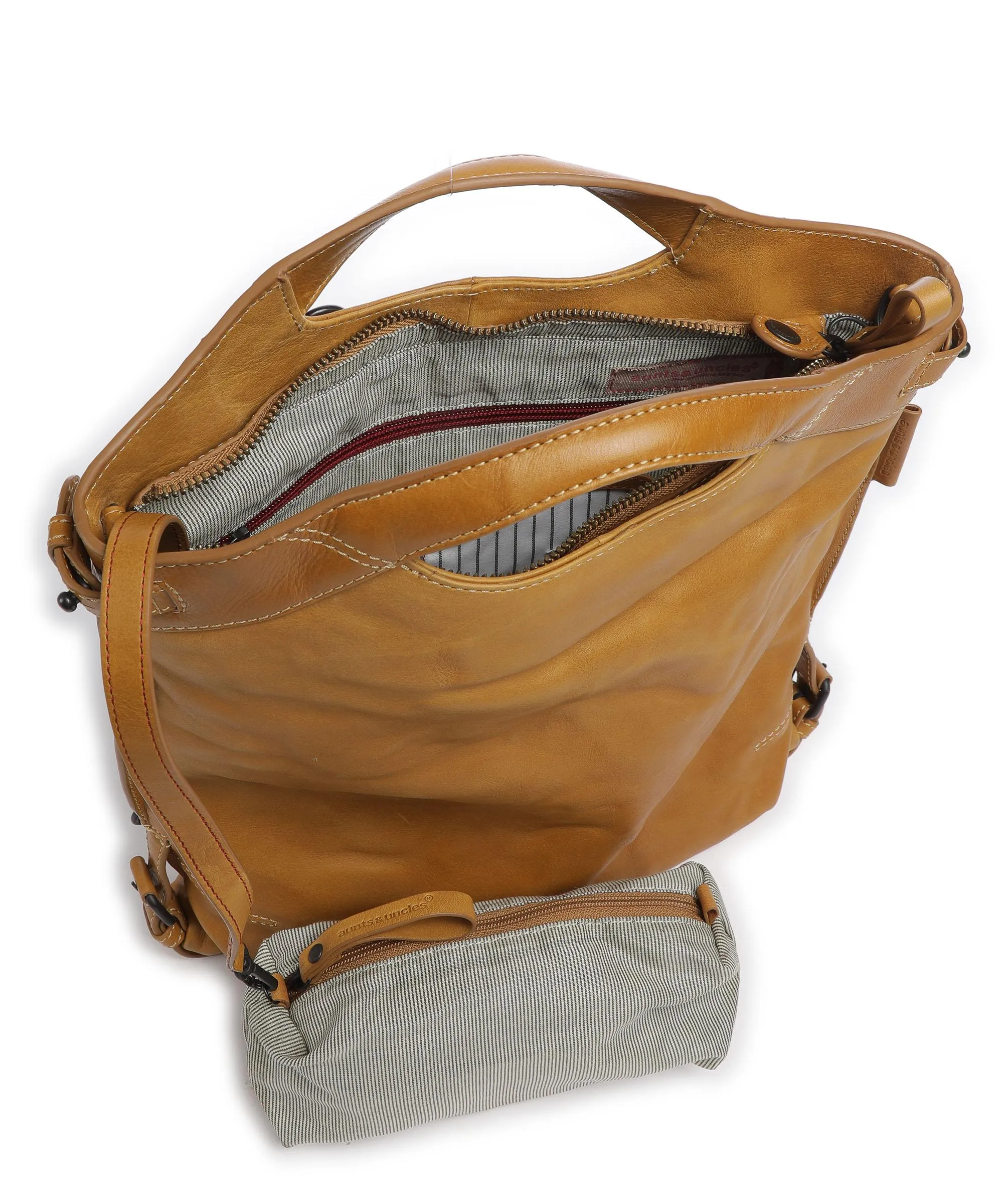  Aunts & Uncles Grandma's Luxury Club Mrs. Peach Crumble Borsa a zainetto pelle di vacchetta finemente grana giallo  
