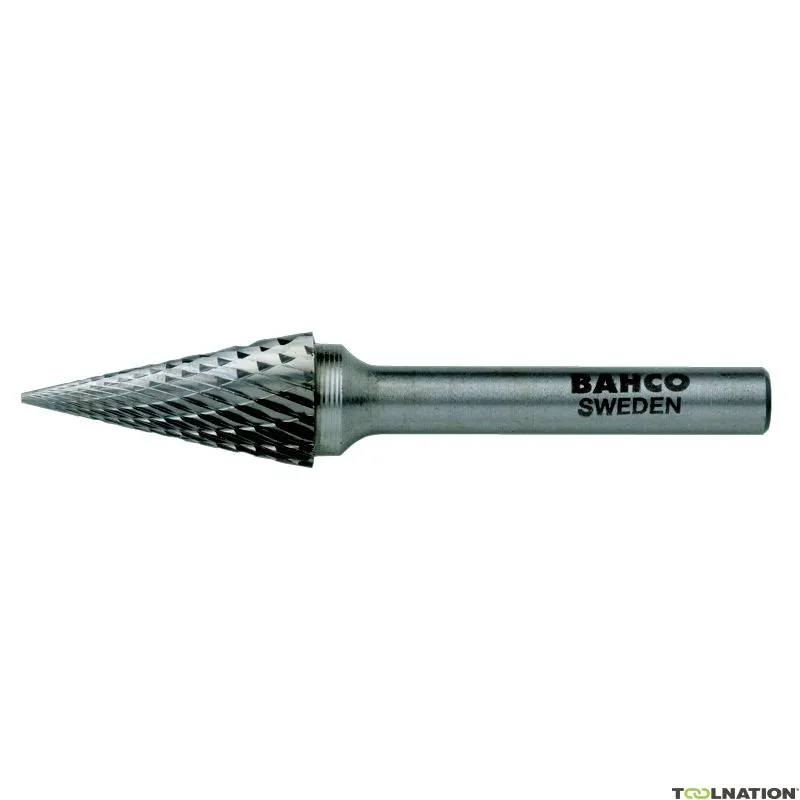Bahco M1227C08 Frese in metallo duro con testa conica e naso appuntito