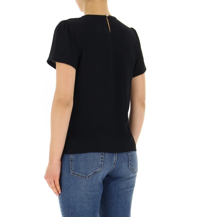 Blusa misto seta