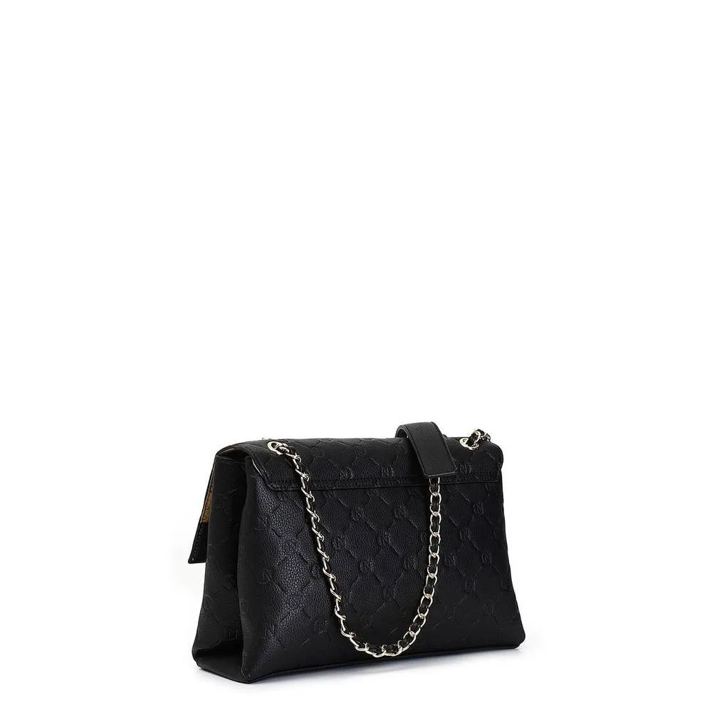 Borsa a Tracolla con Logo Embossed All Over