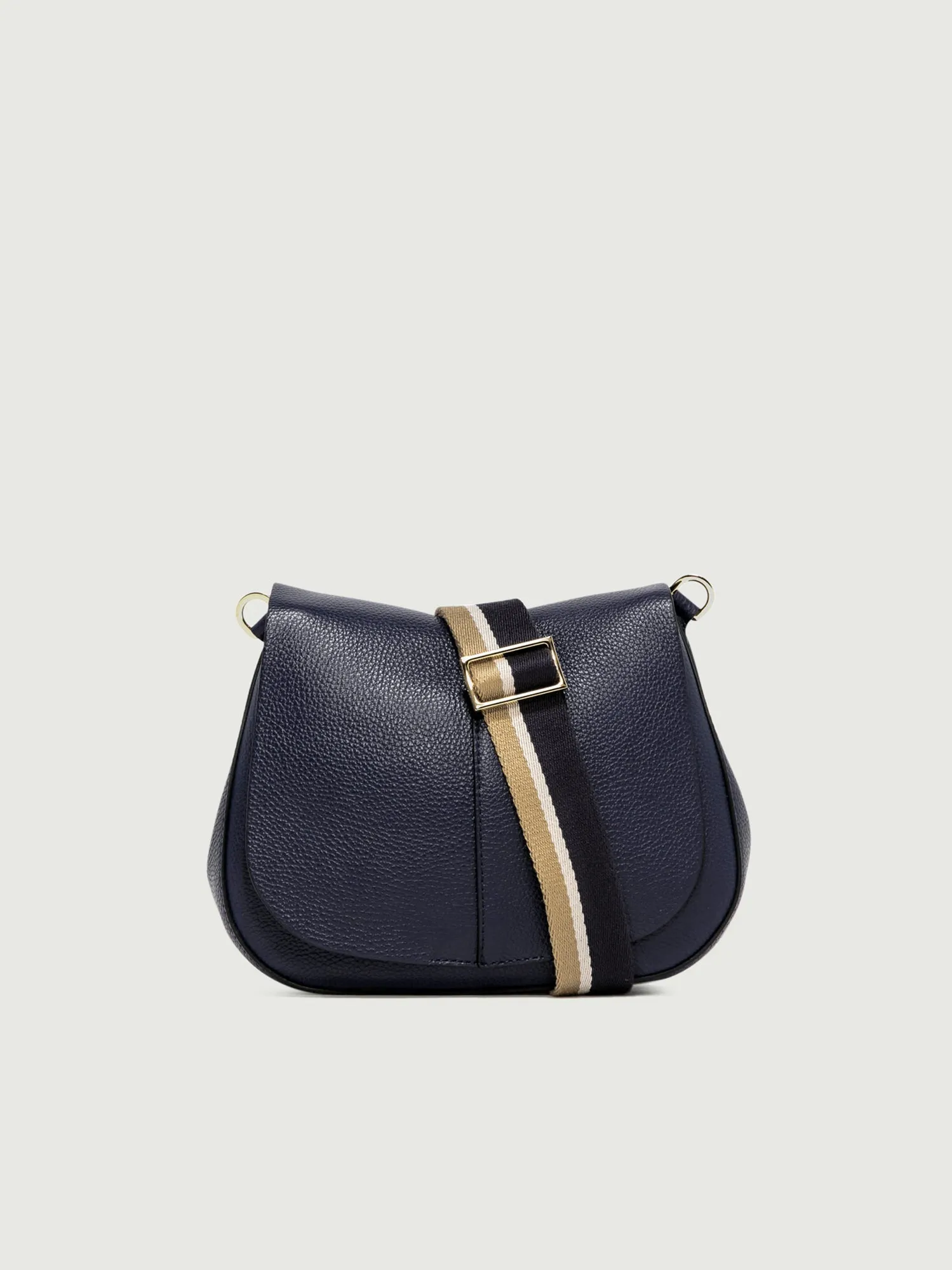 Borsa a tracolla Helena Round in pelle Navy
