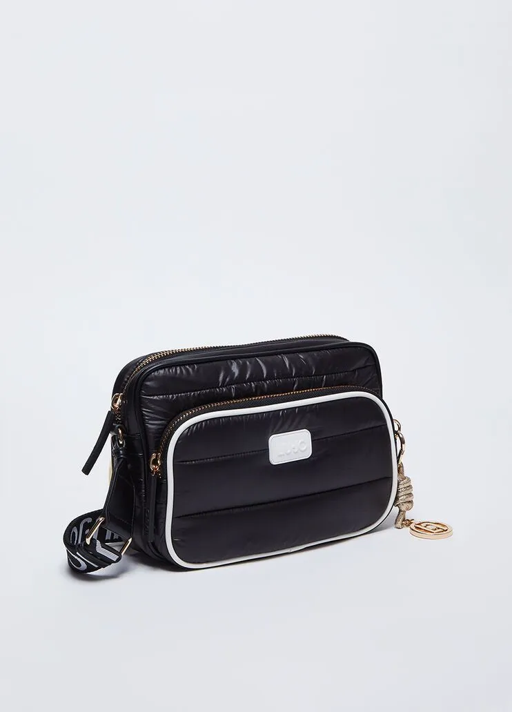 Borsa a tracolla in nylon trapuntato liu jo