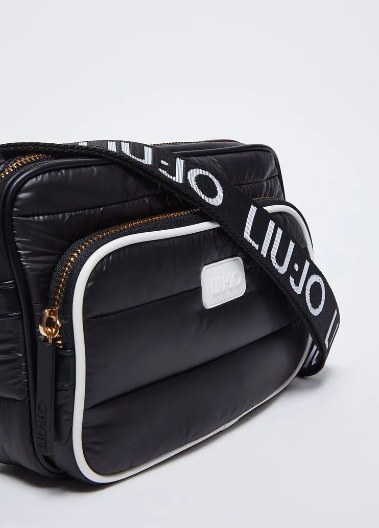 Borsa a tracolla in nylon trapuntato liu jo