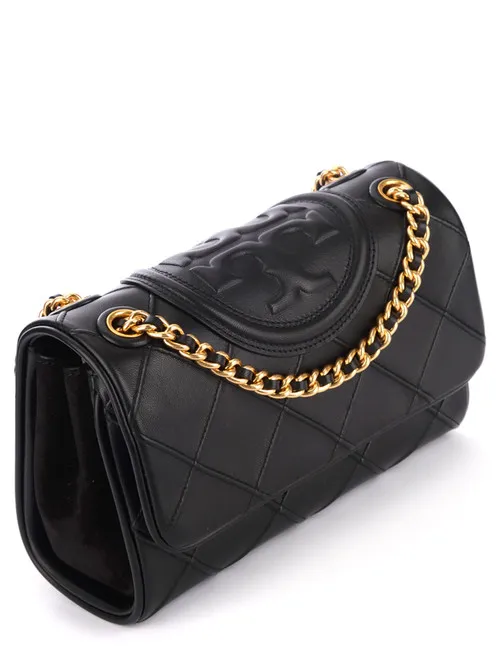 Borsa a tracolla Tory Burch Fleming soft nera