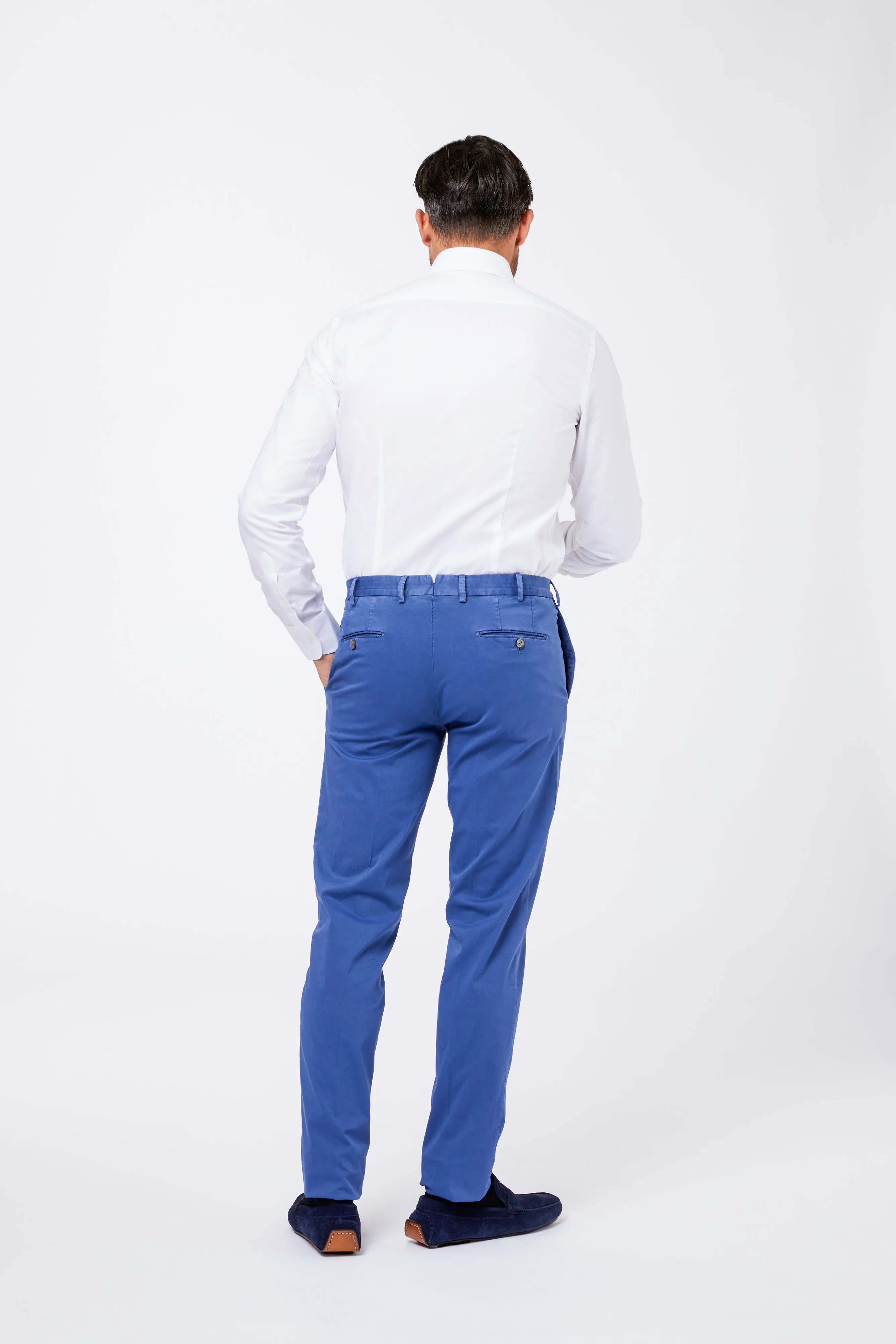 Camicia Bianca Pint Point Unito Collo Mezzo Francese