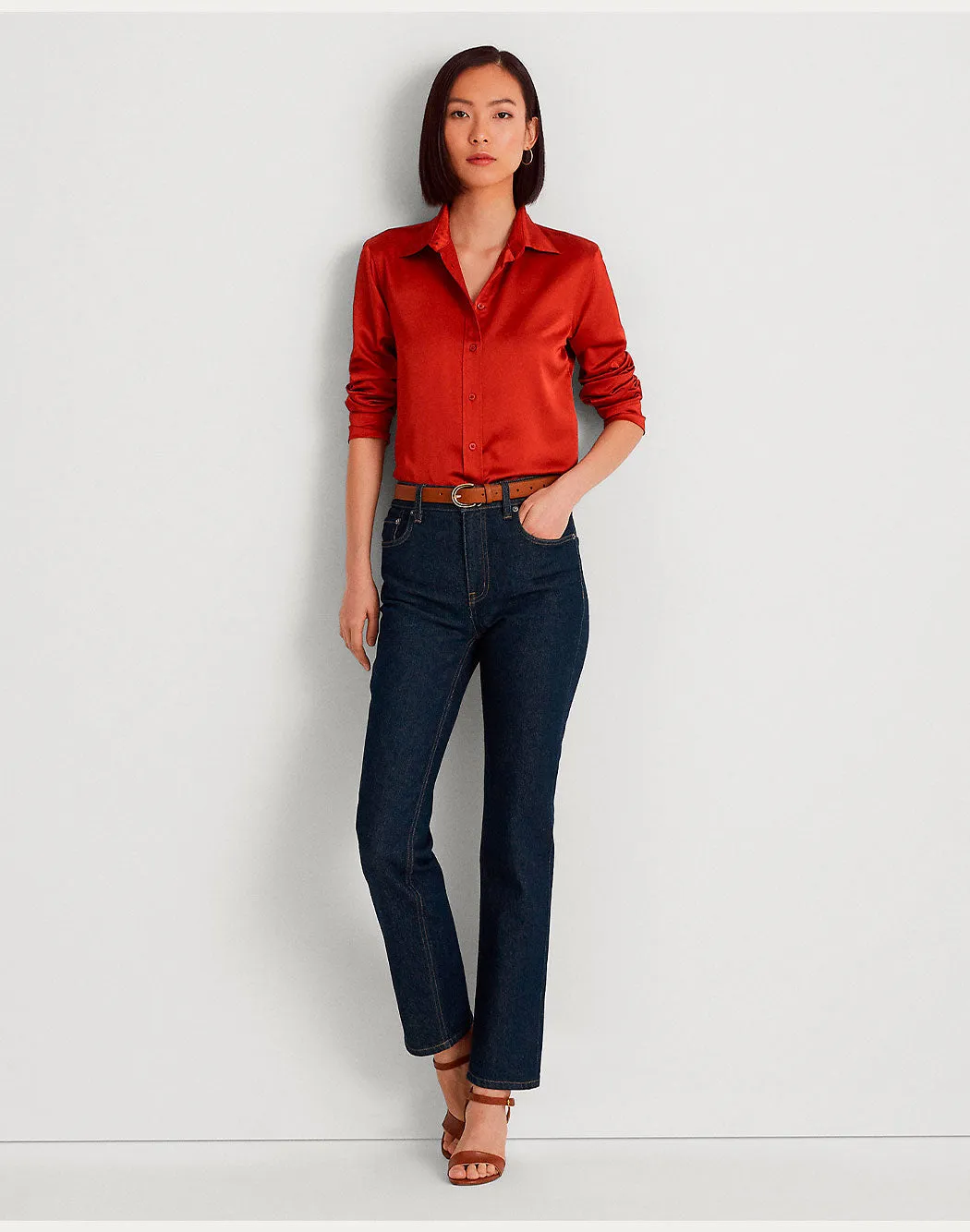 CAMICIA IN CHARMEUSE