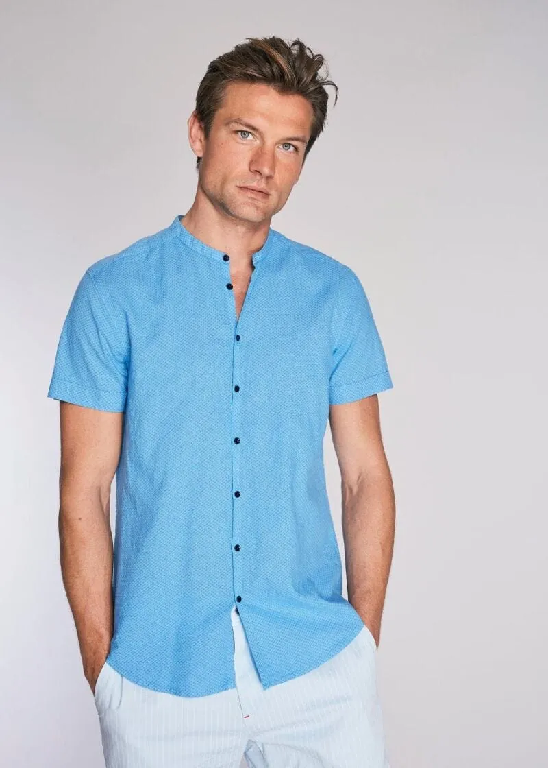 Camicia in cotone a maniche corte
