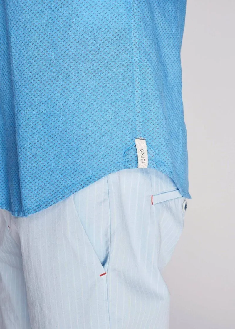 Camicia in cotone a maniche corte