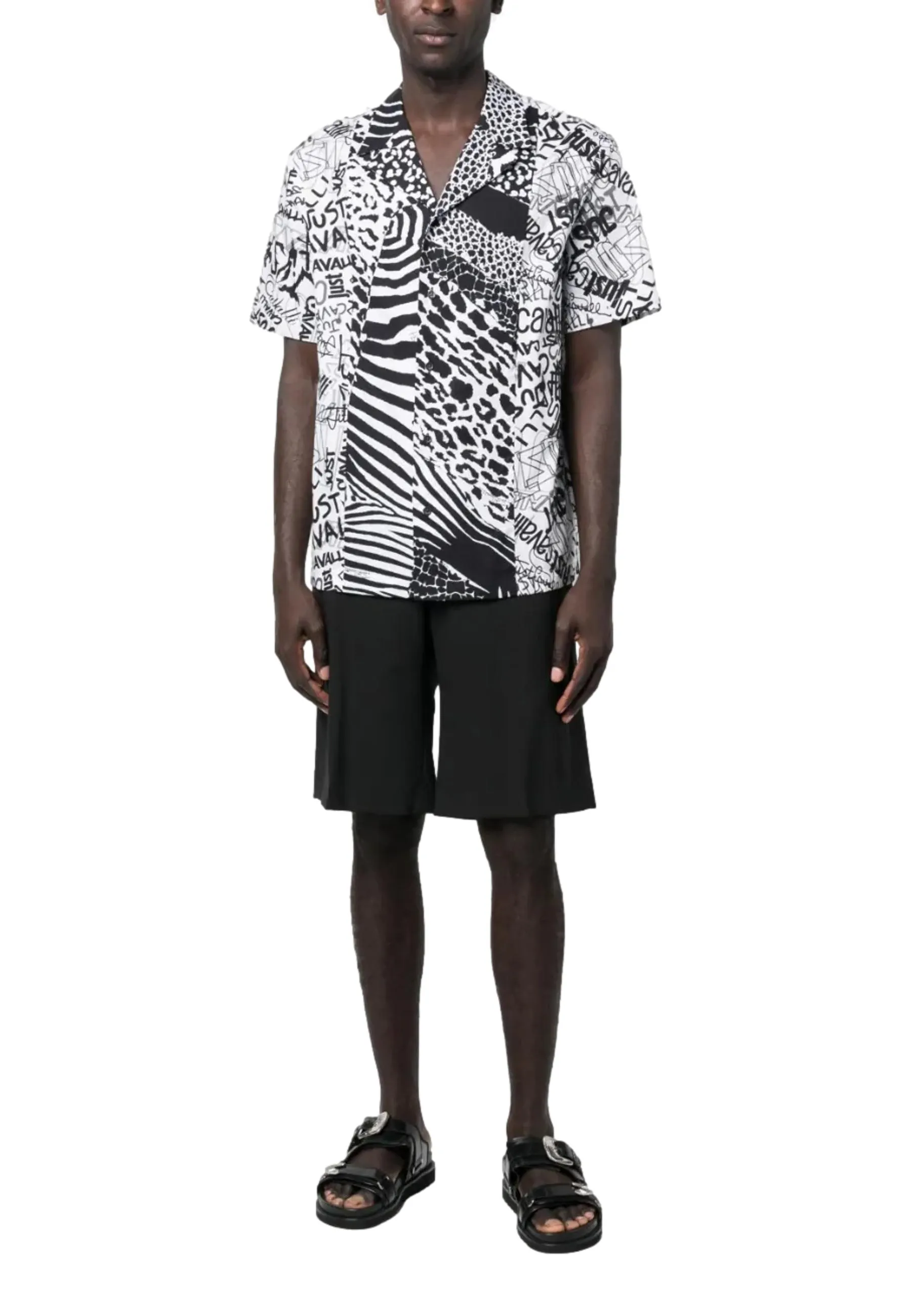 CAMICIA MEZZE MANICHE FANTASIA ANIMALIER