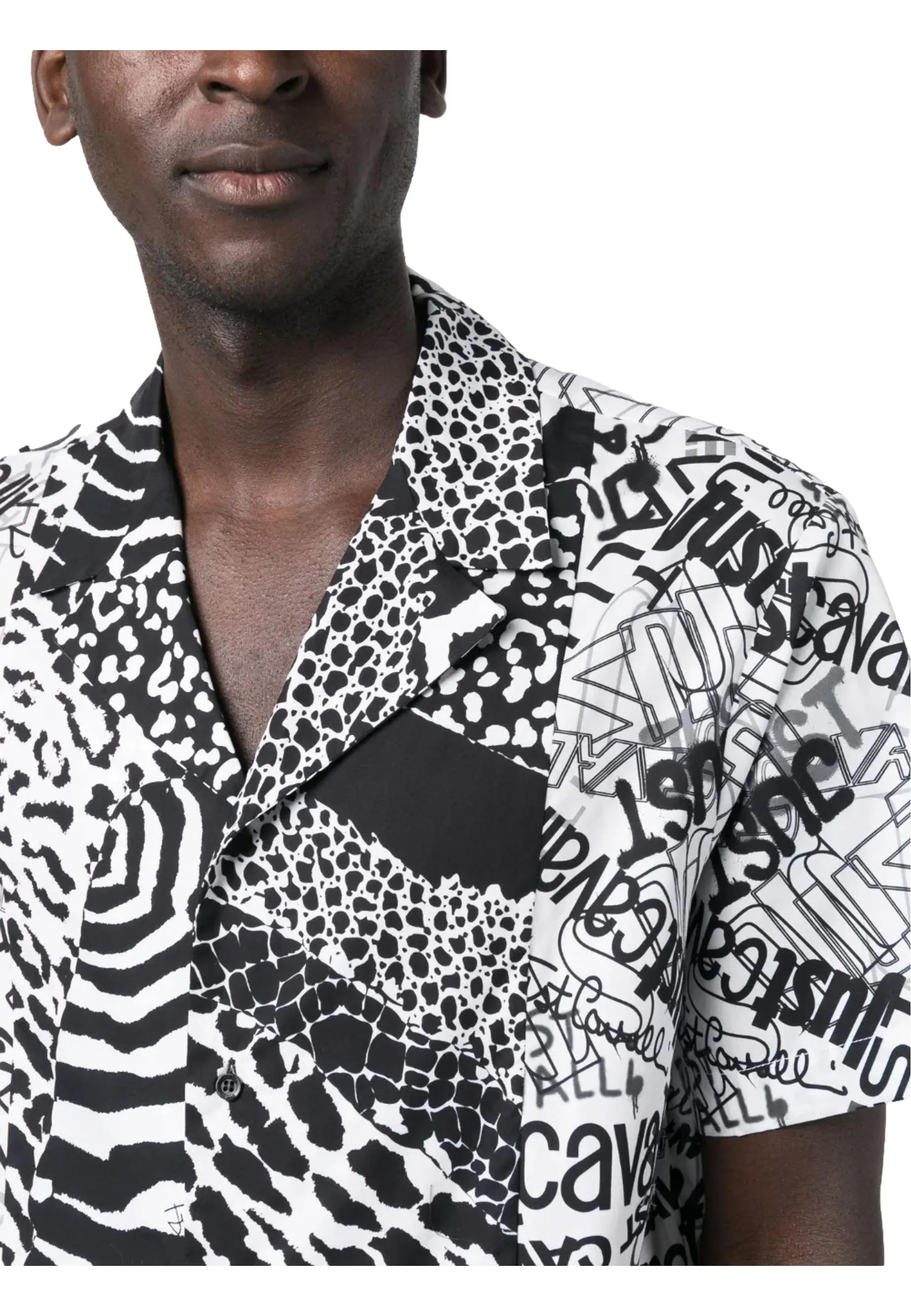 CAMICIA MEZZE MANICHE FANTASIA ANIMALIER