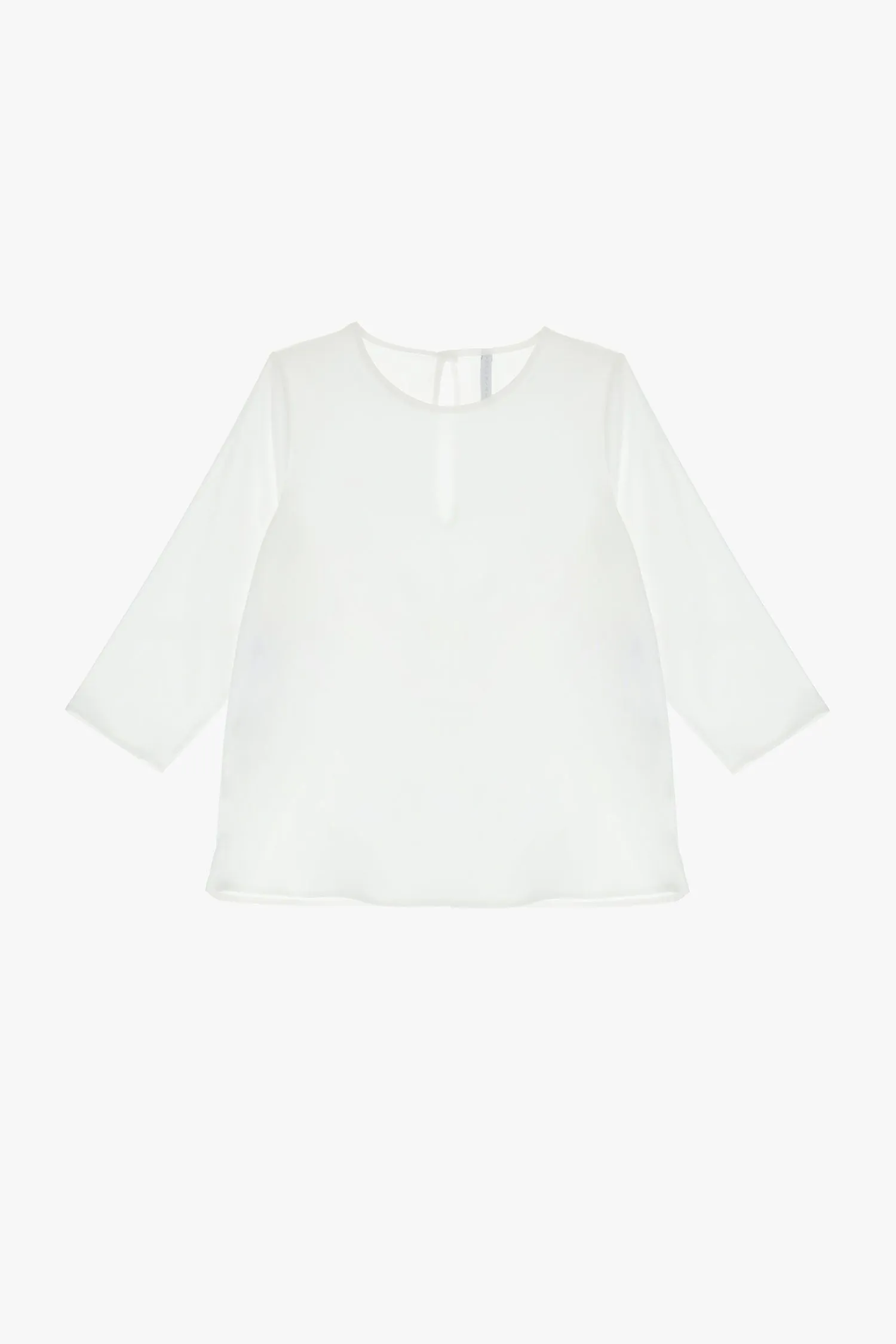 Camicia monocolour con scollo a goccia IMPERIAL.