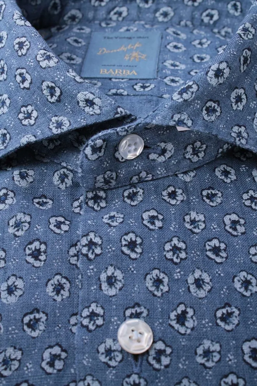 Camicia Uomo Barba Napoli Blue