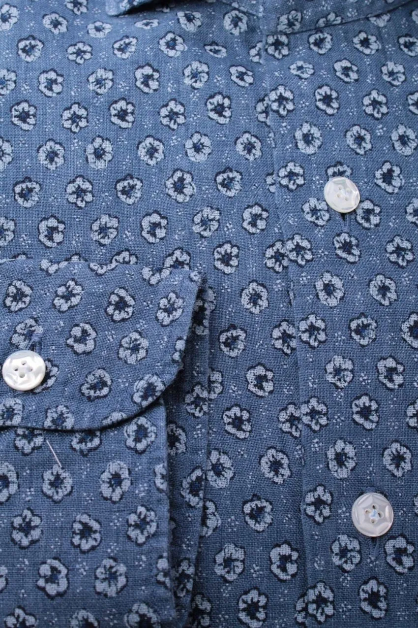 Camicia Uomo Barba Napoli Blue