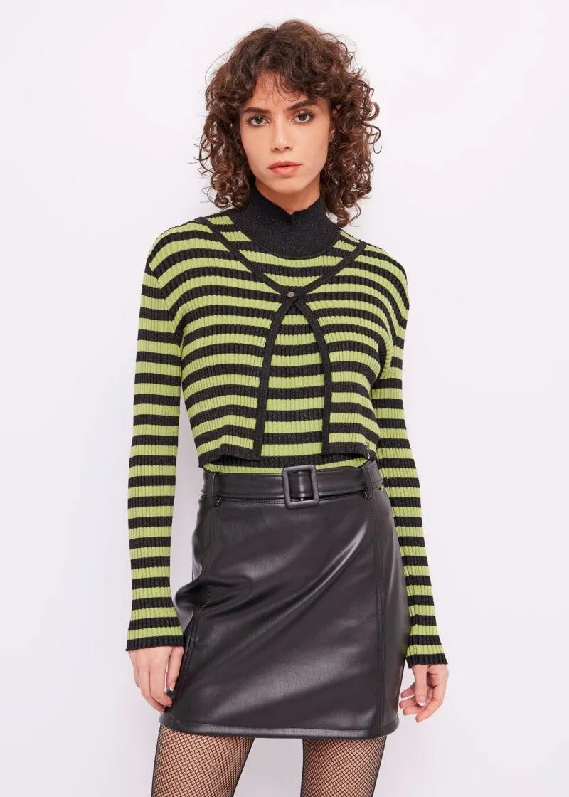 Cardigan a righe