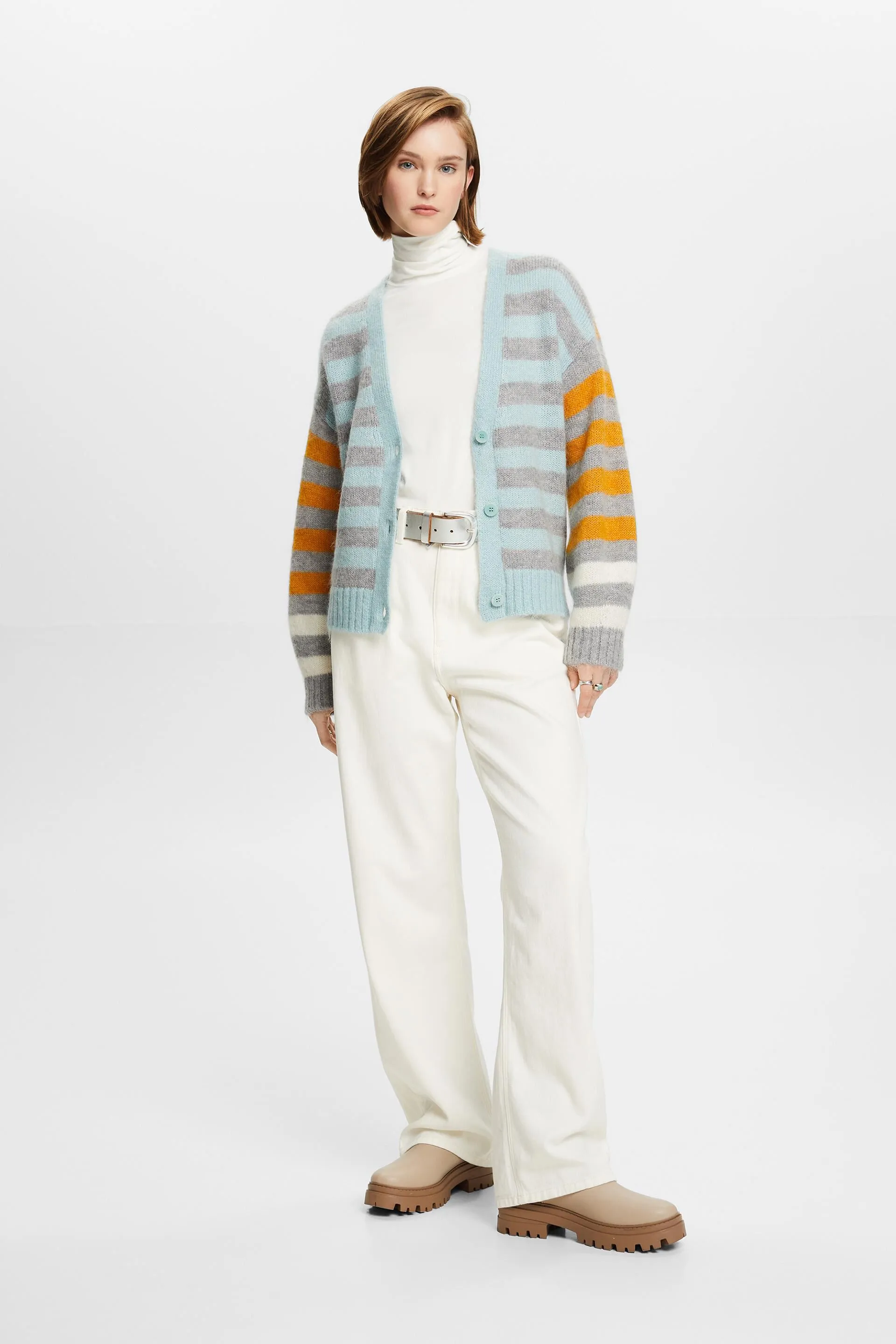 Cardigan in misto lana mohair