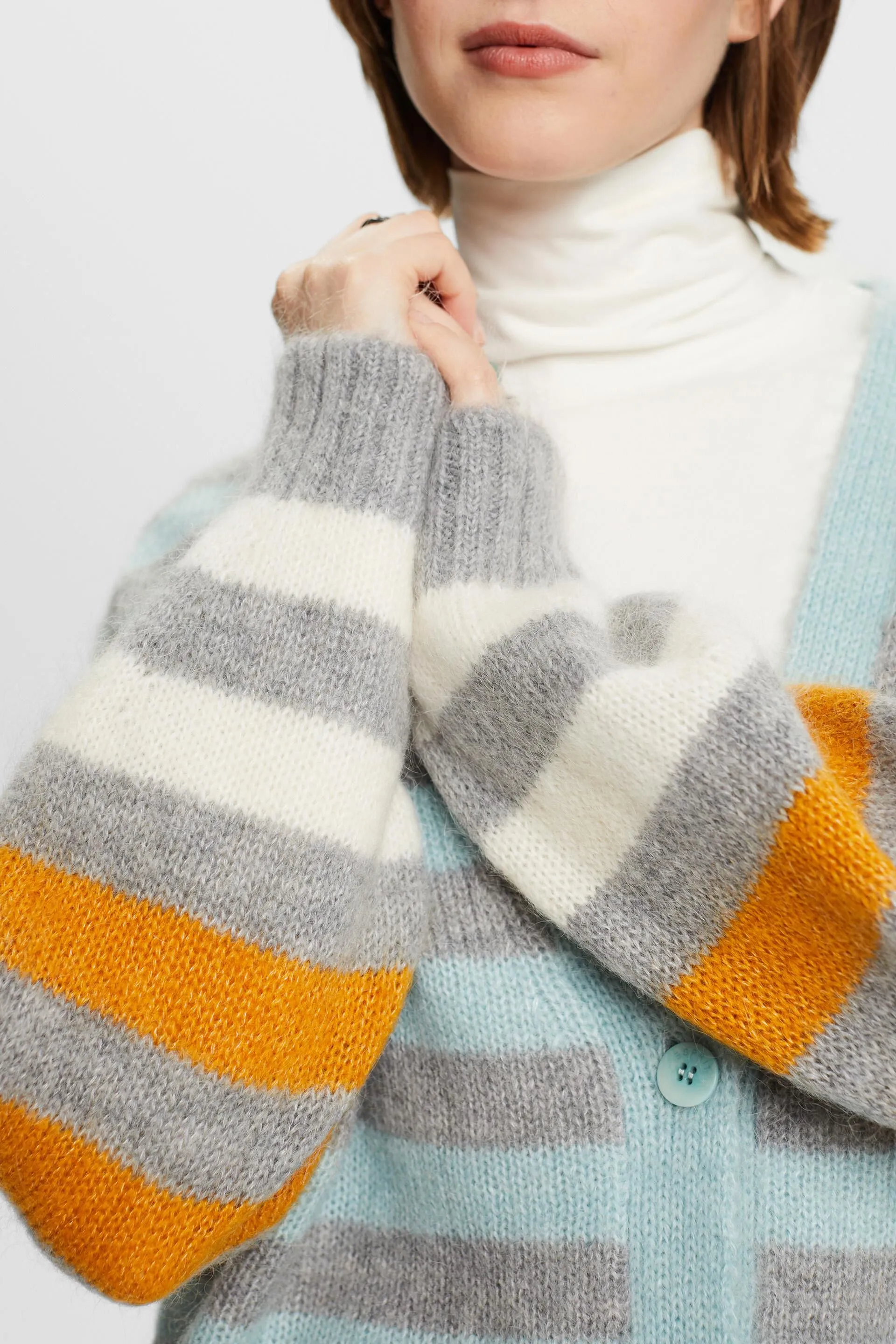 Cardigan in misto lana mohair