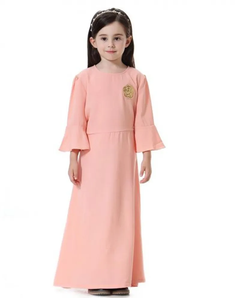 Carino Bambini Musulmani Abaya Bambini Abiti Lunghi Ragazza Maxi Abito Abito Abito