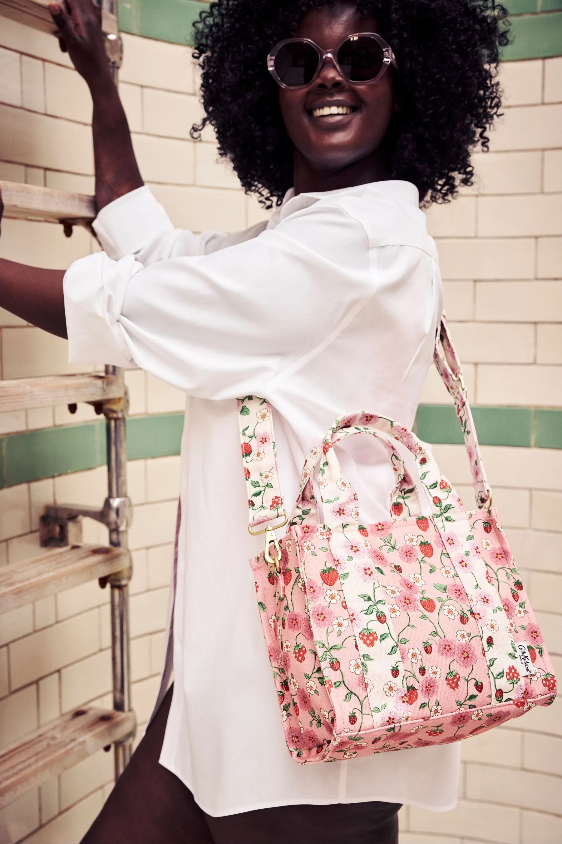 Cath Kidston - Borsa tote a tracolla in metallo