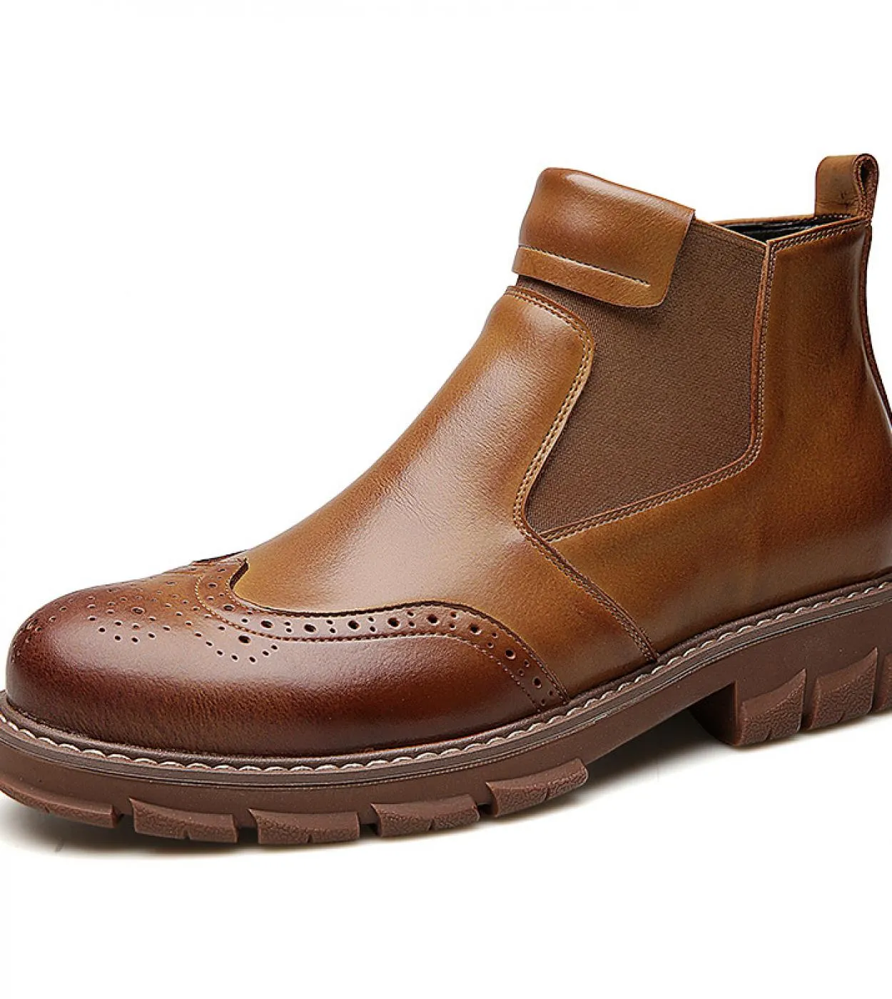 Chelsea Boot Uomo Nero Tooling Scarpe Stivali da neve Stivali da uomo Tendenza moda uomo