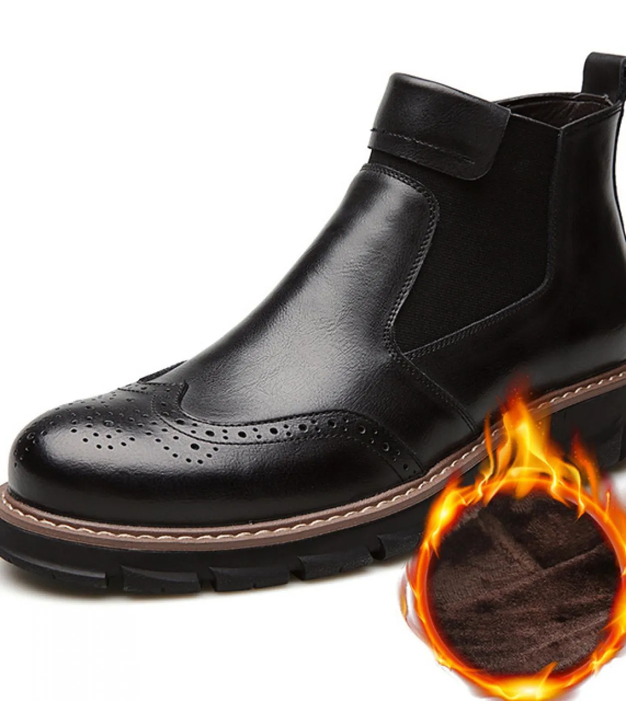 Chelsea Boot Uomo Nero Tooling Scarpe Stivali da neve Stivali da uomo Tendenza moda uomo