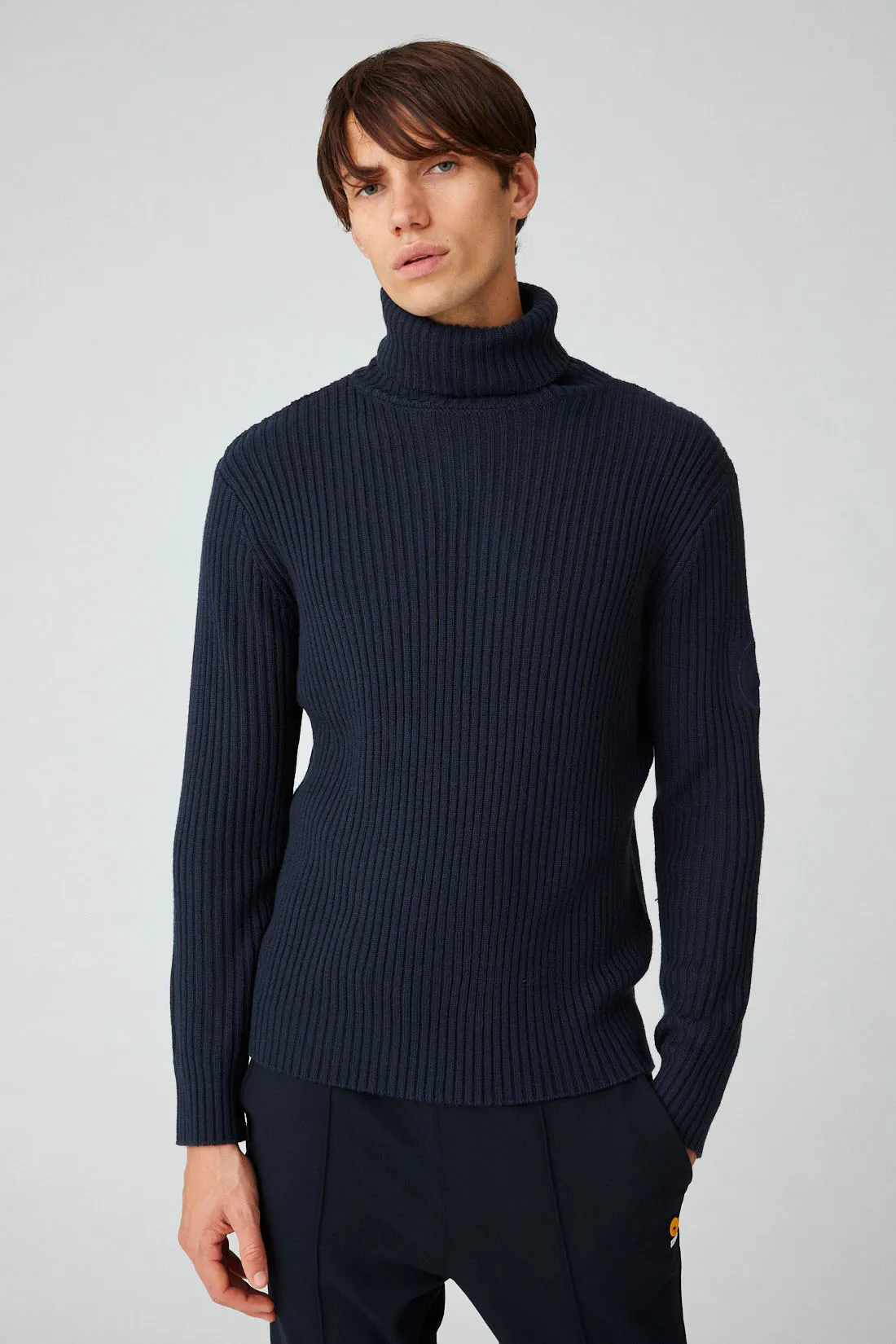 CHRIS – Maglia bluette a collo alto
